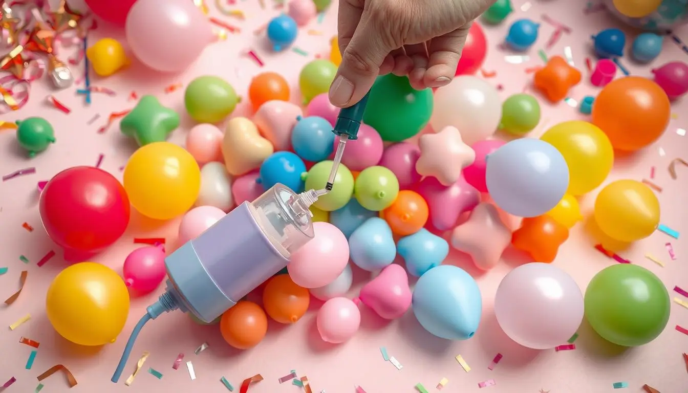 Jak napompować mały balon?